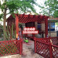 工程案例 防腐木制品 天津市北辰區家宜瑞景園林設施制造廠